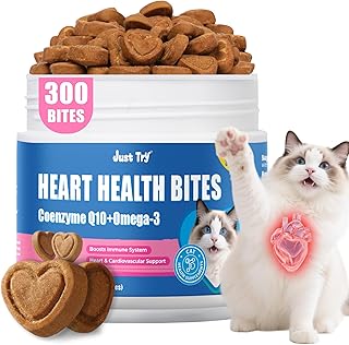 Advanced CoQ10 & Taurine Soft Chews for Feline Heart Health (Chicken Flavored, 300 Count)