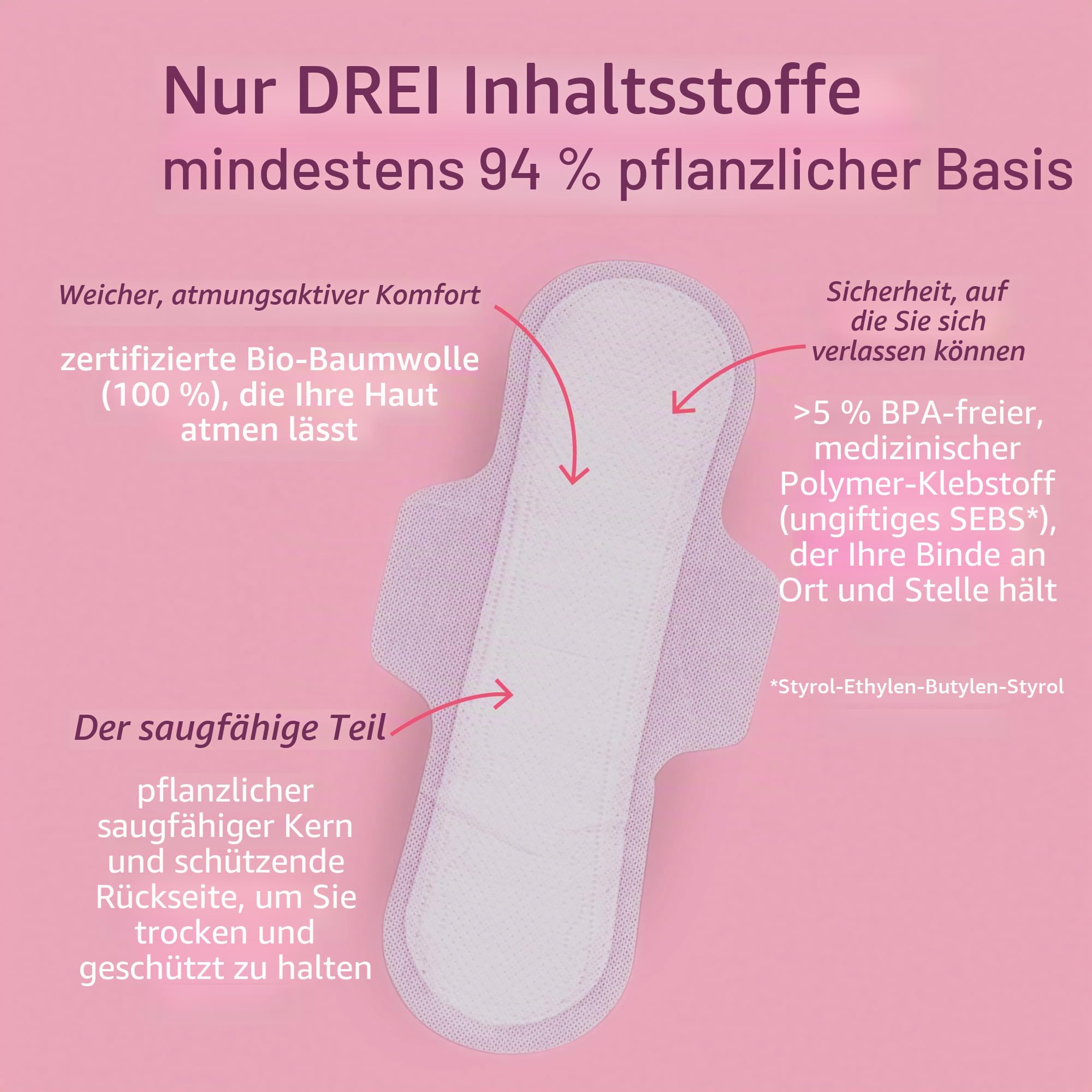 Natracare Ultra extra Pads Super mit Flügeln – (Pack von 6 x 10)