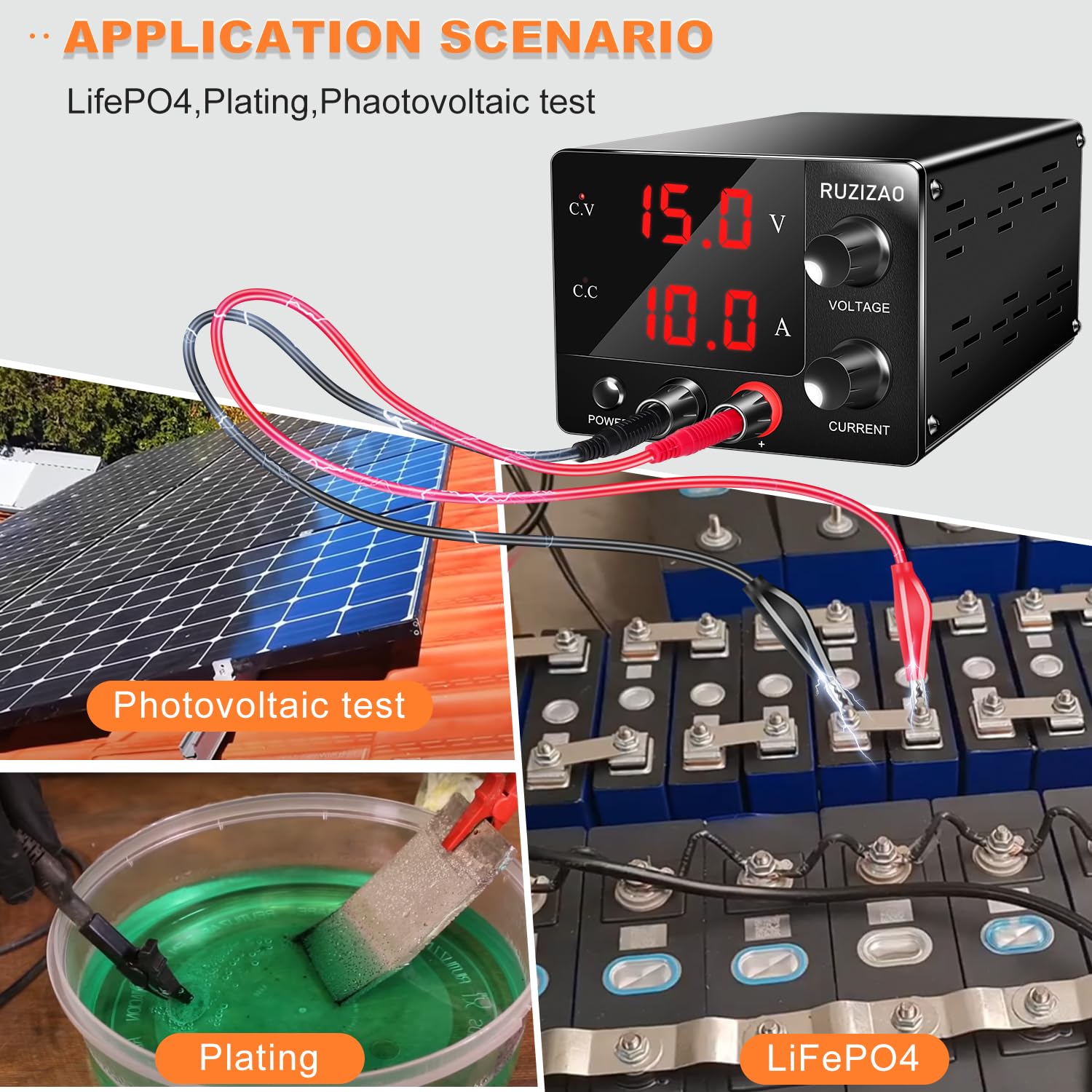 Alimentation de Laboratoire 30V 10A,Puissance Maximale 150W 30V5A/15V10A à Courant Continu avec Alimentation Stabilisée Réglable du Encodeur et Affichage LED à 3 Chiffres