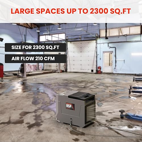 Miniatura 8 de Abestorm Deshumidificador comercial de 180 PPD con bomba, deshumidificadores industriales a 2300 pies cuadrados para espacio de arrastre,