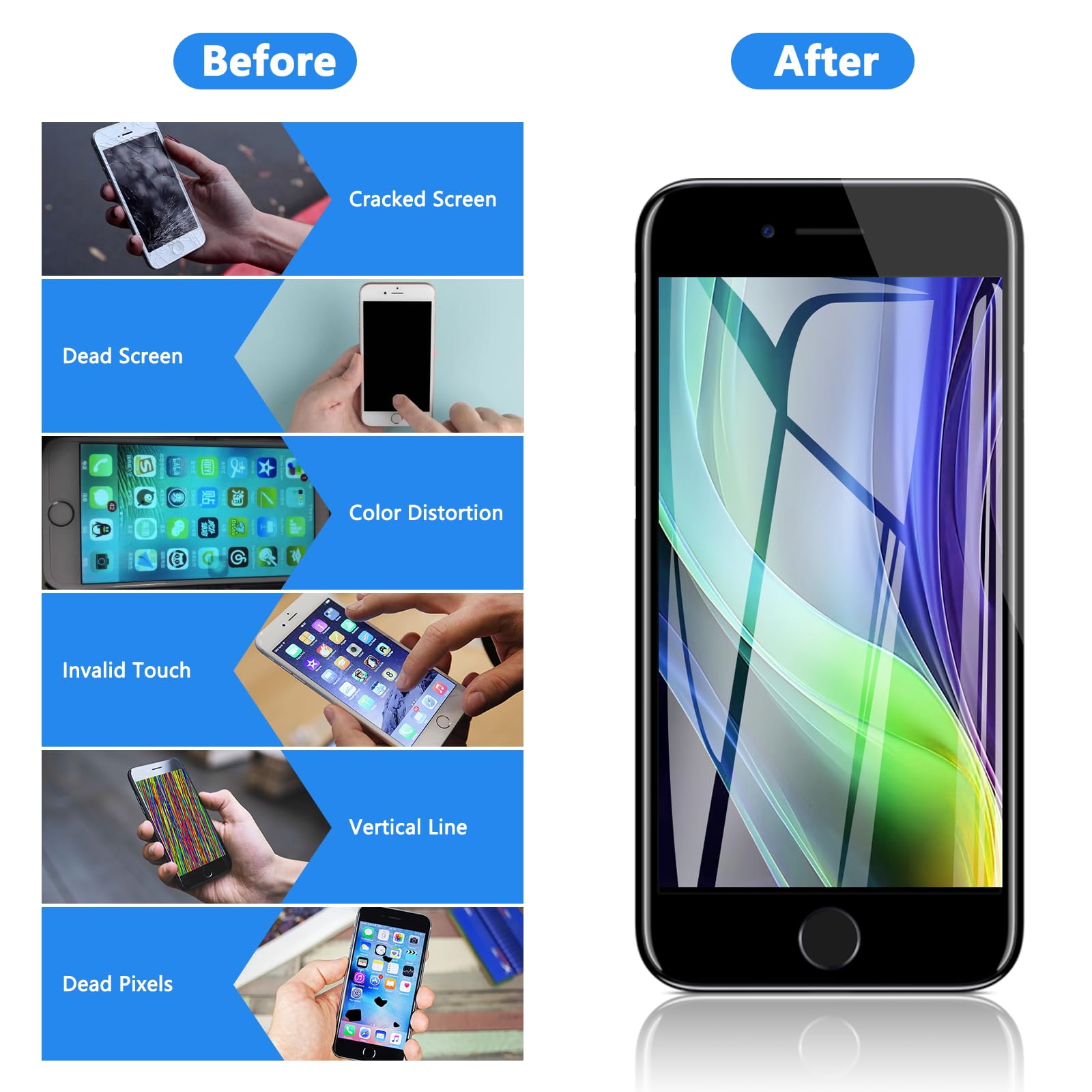 Amazon.com: for iPhone 8/SE 2022 3 Generation Screen Replacement