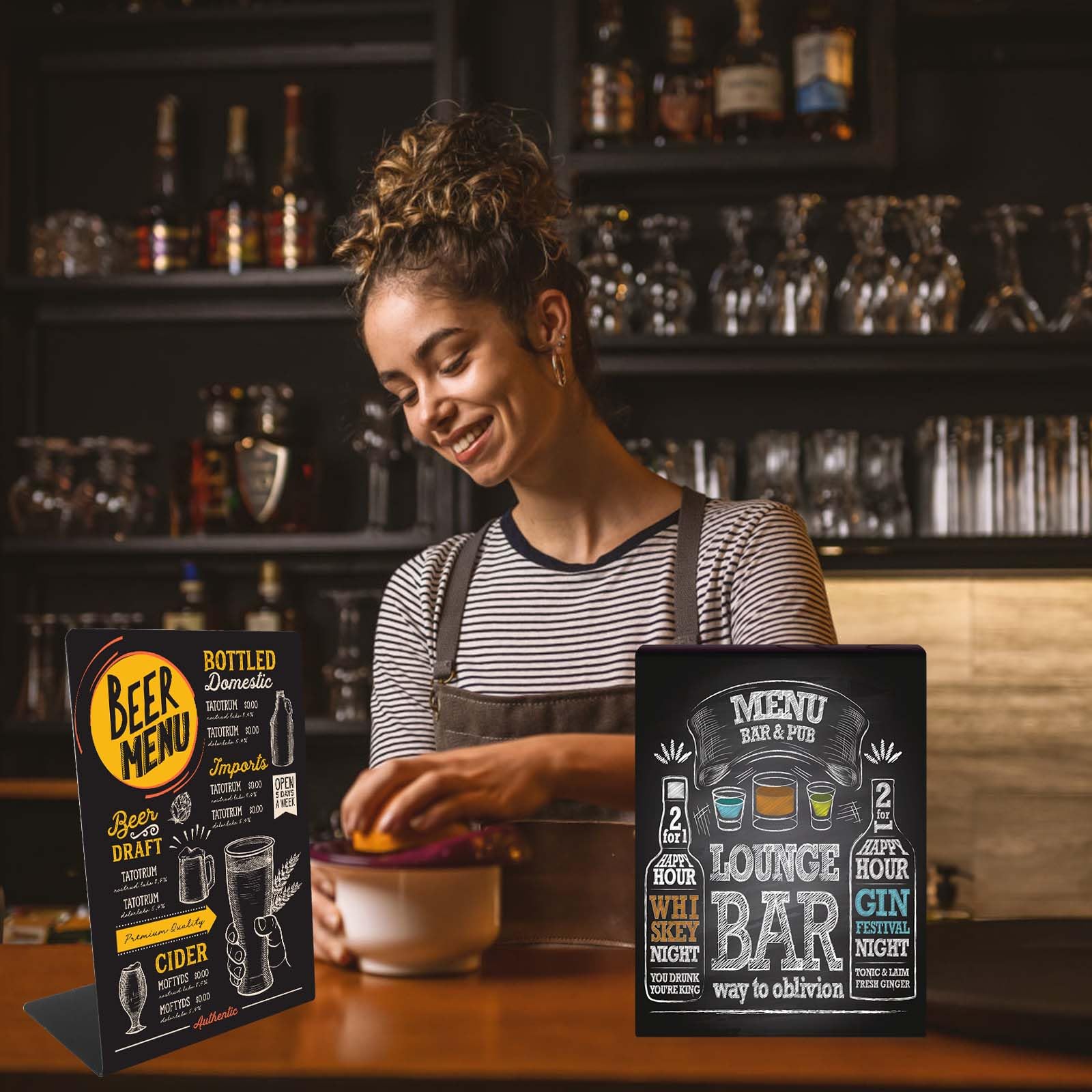 4 Lavagnette Cancellabili Appese - Lavagna Con Spago Per Messaggi E Decorazioni - Foto 4