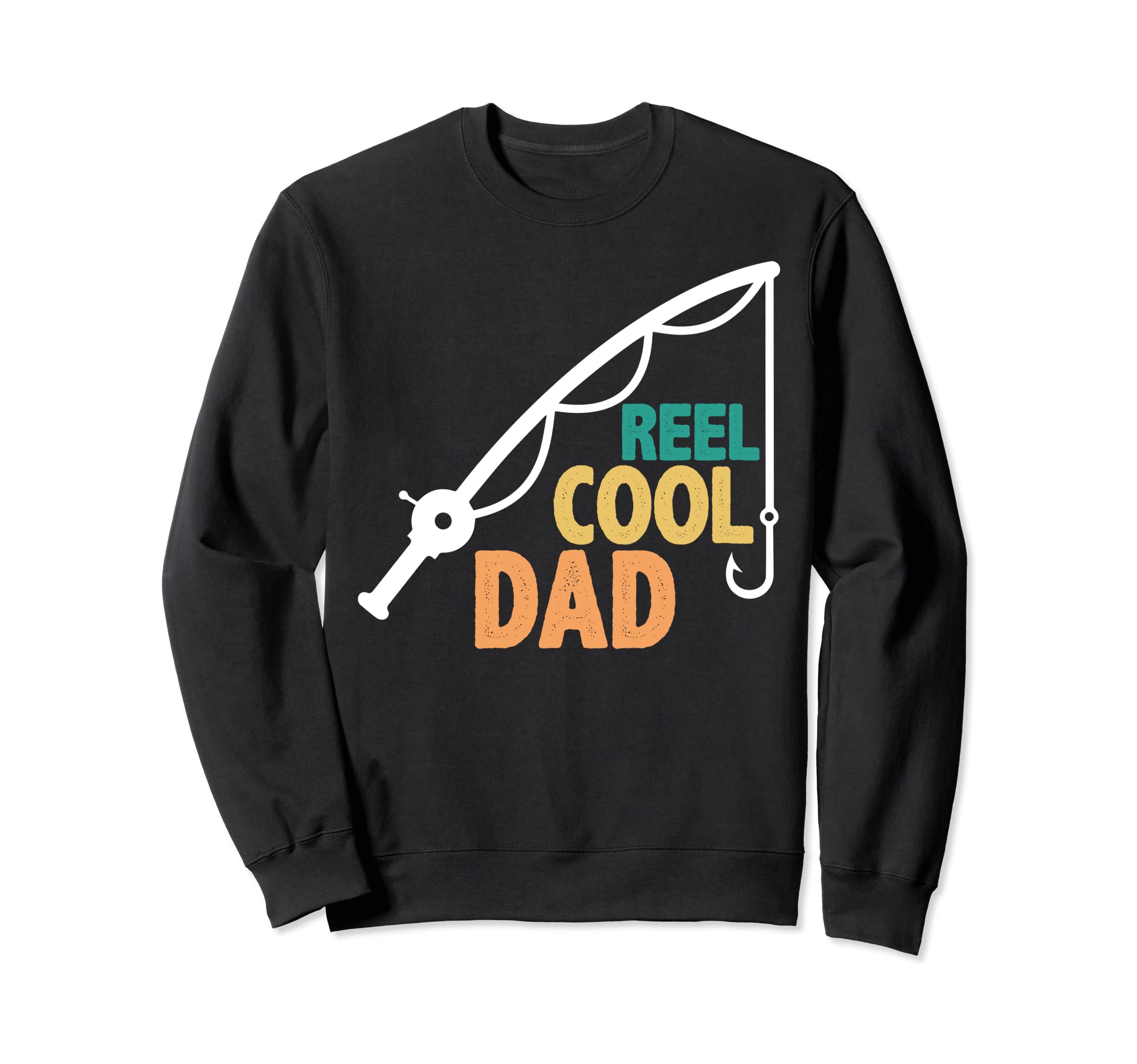 Reel Cool Dad - Gifts for Fathers - Mens Funny Fishing Sweatshirt