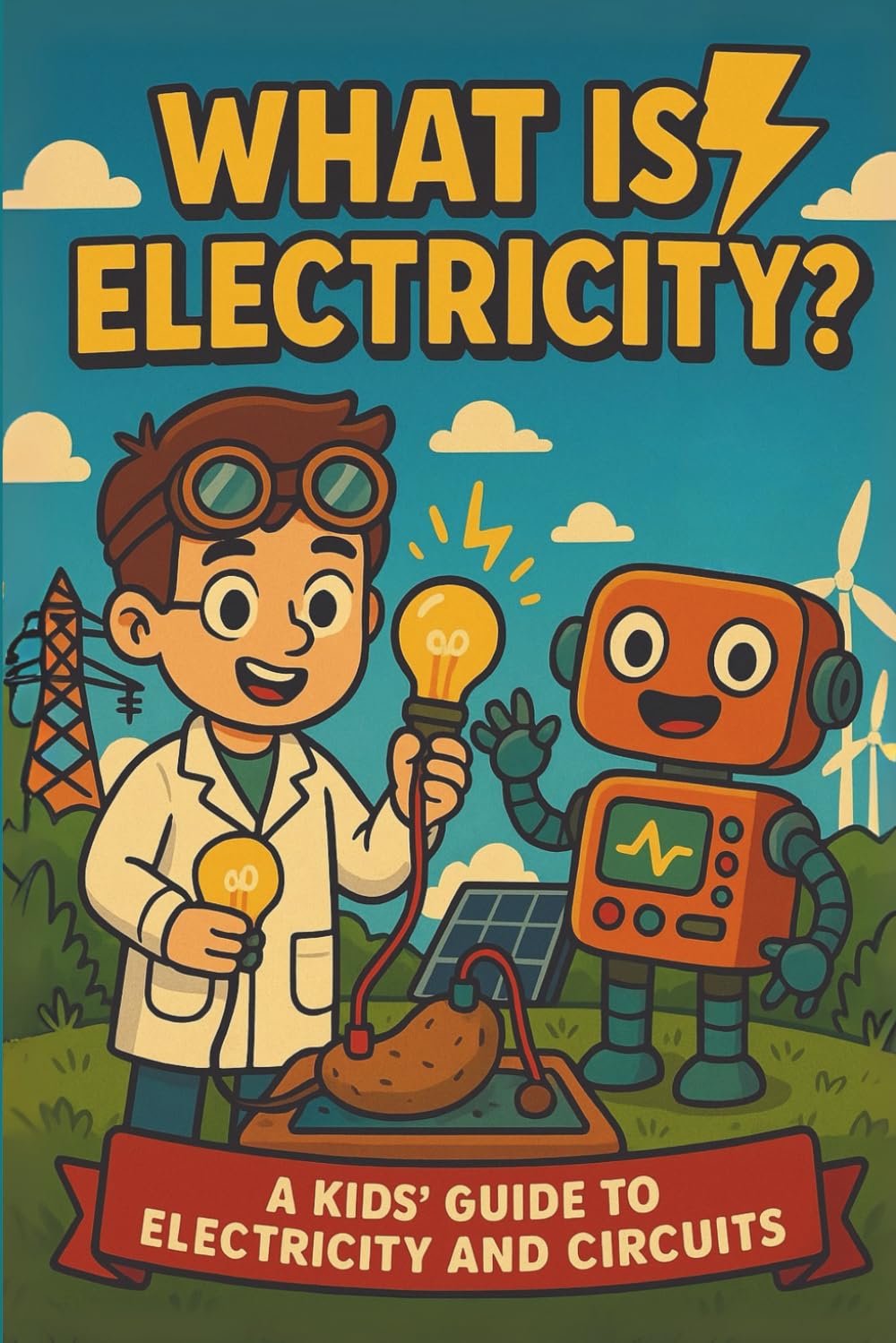 What is Electricity? A Kids Guide to Electricity and Circuits: Learn About Electricity, Energy, Circuits, Conductors, Batteries, Wires, and How Things Work – Fun STEM Science Book for Kids Ages 8-12