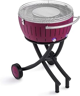 LotusGrill Barbecue Smokeless Grill Bundle with Grill Stand for Safe, Fun and Fast Grilling