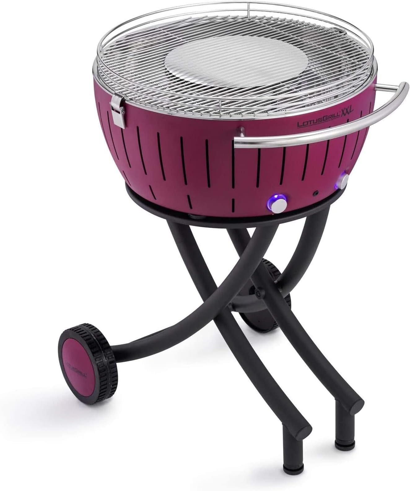 LotusGrill Barbecue Smokeless Grill Bundle with Grill Stand for Safe, Fun and Fast Grilling