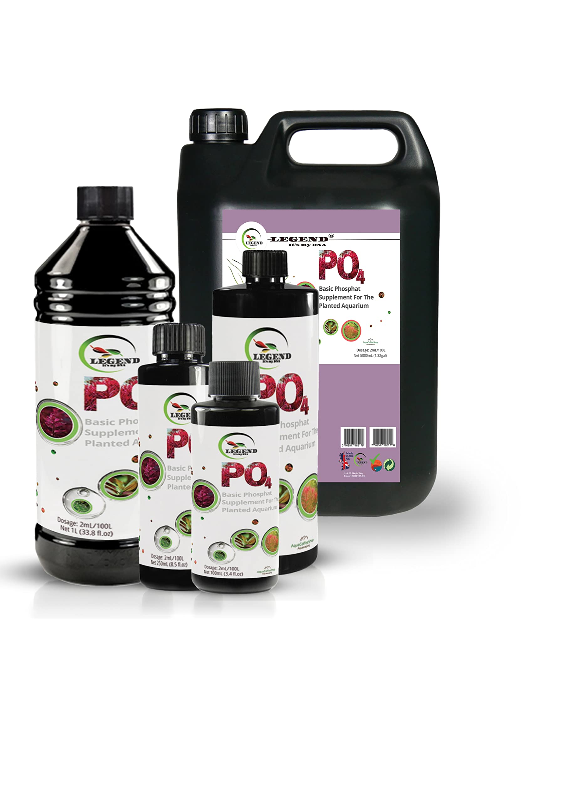 Legend Plant - Suplemento fertilizante de fosfato Po4 para plantas de acuario (5000 ml)