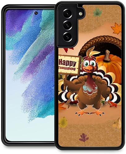 DJSOK Funda compatible con Samsung Galaxy S22 Ultra, diseño de calabaza de pavo de Acción de Gracias para niñas y hombres, patrón de protección