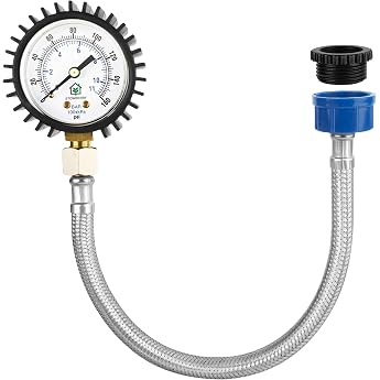 Mesh Water Pressure Gauge - 0-11 Bar / 0-160 PSI
