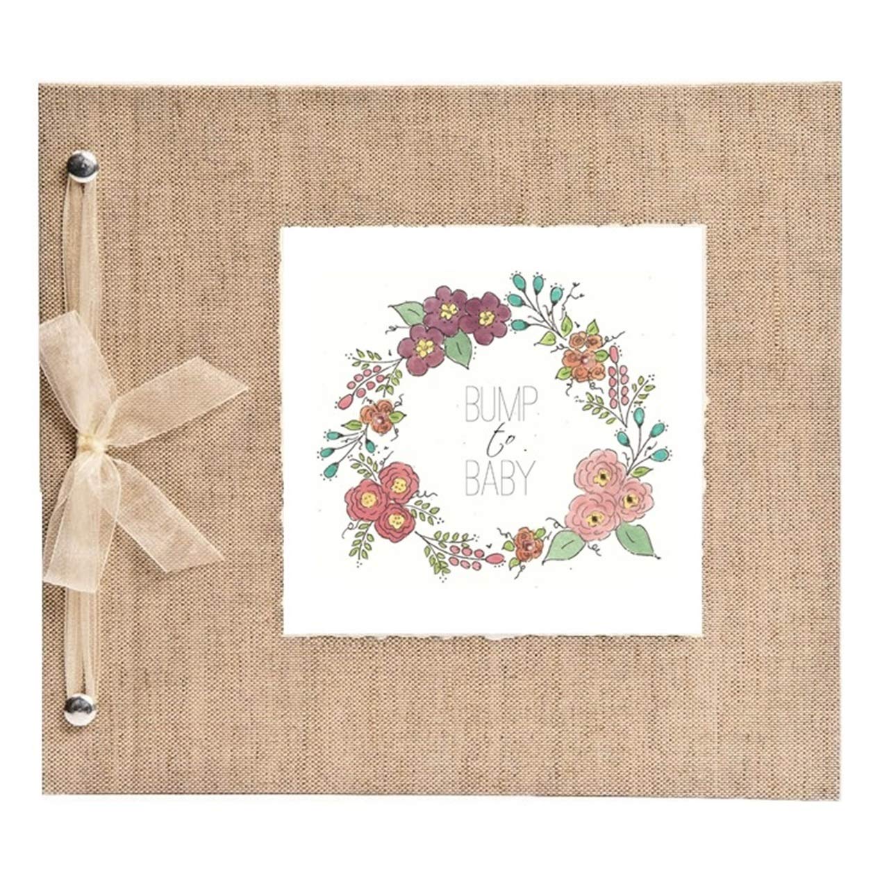 Pregnancy Journal, Diary and Planner for Expecting Mothers. Floral Wreath. Beautiful and Unique Gift for Moms