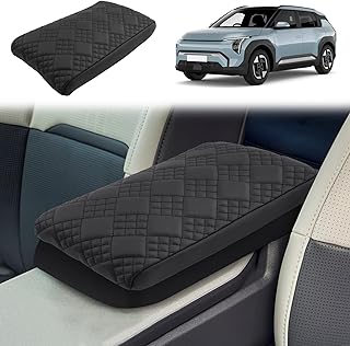 GAFAT Centre Armrest Cover, Compatible with Kia EV3 GT Line 2025 2026 Centre Armrest Cover, EV3 from 2024 Centre Console Armrest Protection Leather Padding, 4 cm Increased Thickened Relieve Fatigue,
