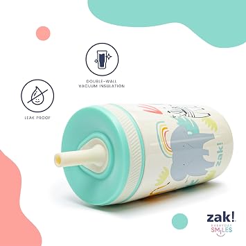 Zak Designs Baby Shark Kelso Tumbler Set, Leak-Proof Screw-On Lid with Straw, Bundle for Kids Includes Plastic and Stainless Steel Cups with Bonus Sipper (3pc Set, Non-BPA)