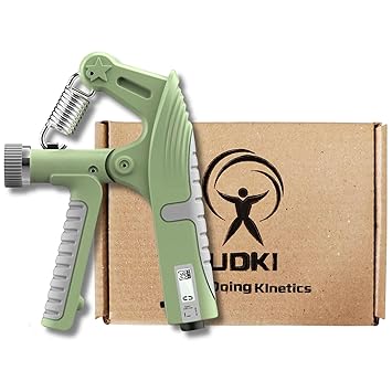 UDKI MACHO Hand Grip Strengthener with Counter Green - Adjustable Resistance 10-120 kg; | Non-Slip Gripper for Enhanced Grip Strength |Workout for Strong Wrists- Muscle Building, Hand Injury Recovery - image, photos