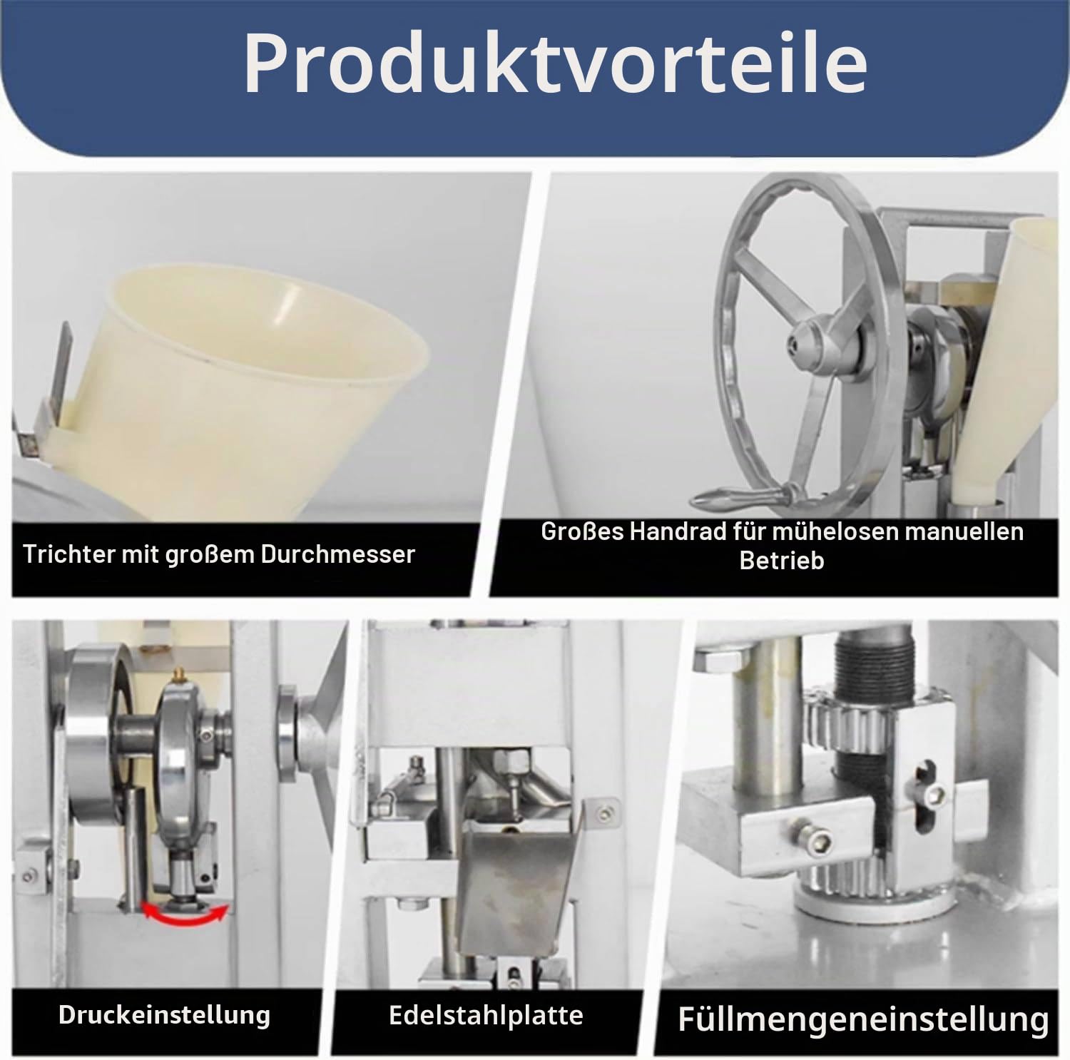 Manuelle Tablettenpresse,Labor-Pulvertablettenpresse,Tablettenpresse Für Zuckerpillen,Manuelle Tablettenpresse Für Haushalt,DIY Milchtabletten Tabletten Selbstbaumaschine
