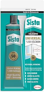 Sista Universal Silikon, Üstün kalite %100 Beyaz Silikon,…
