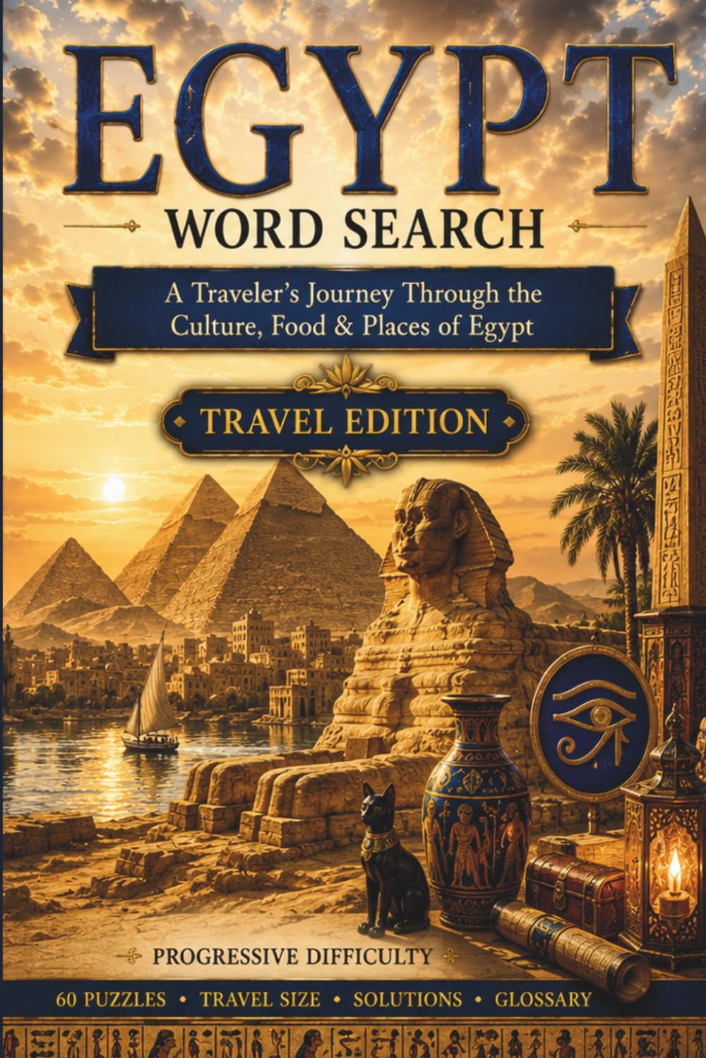 Egypt Word Search: A Traveler's Journey Through the Culture, Food & Places of Egypt (World Travel Word Search)