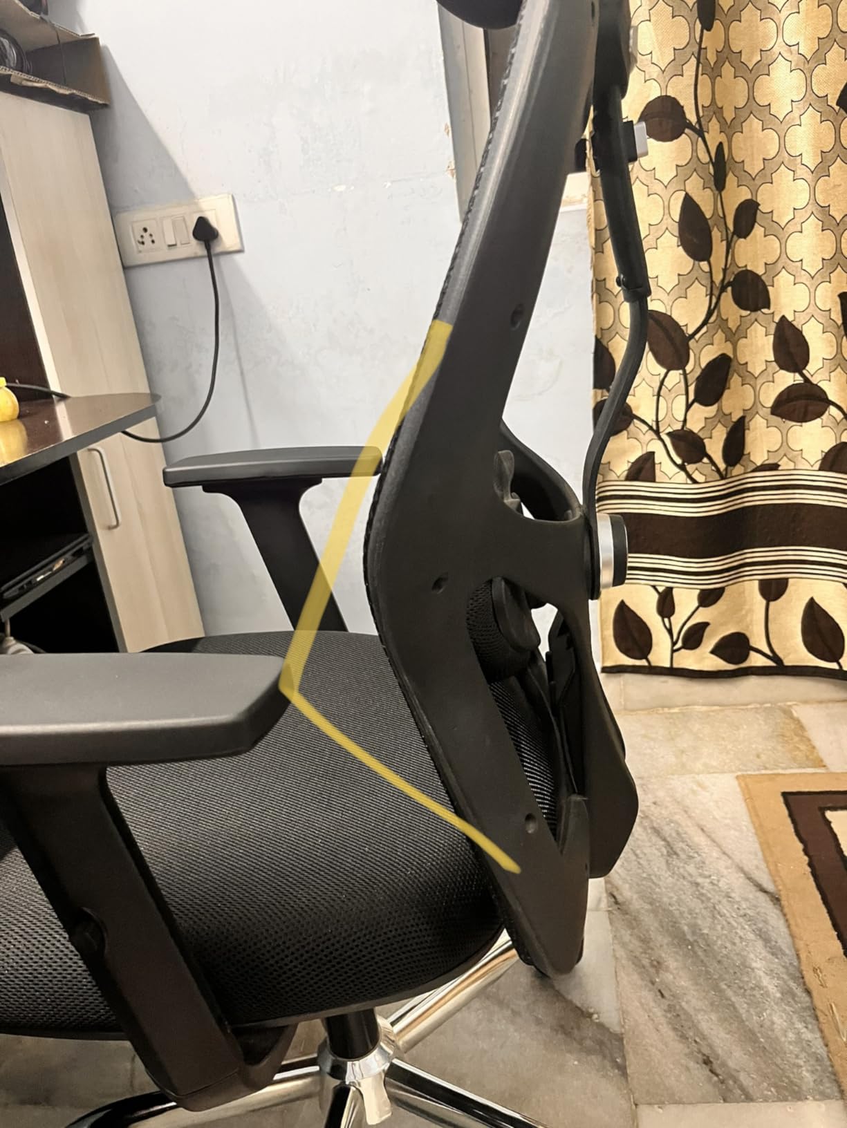 Amazon Brand Solimo Trogir High Back Mesh Office Chair (Black