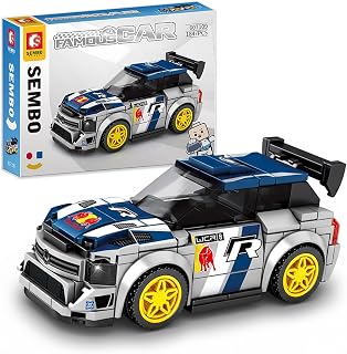 SEMBO Speed Champions WRC Rally Building Set – Detailed Model Kit for Teens & Adults, Creative Birthday for Car Fans - 607109 (Silver)
