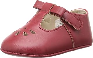 Baby Deer Baby Girls Brynna Mary Jane Flat, Red, 3 Infant