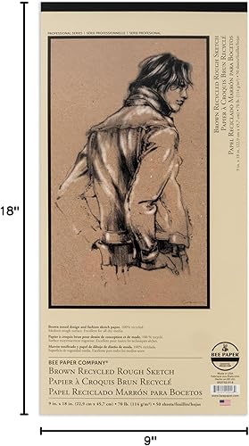 Miniatura 5 de Bee Paper Bogus - Bloc de bocetos (9.0 x 18.0in)