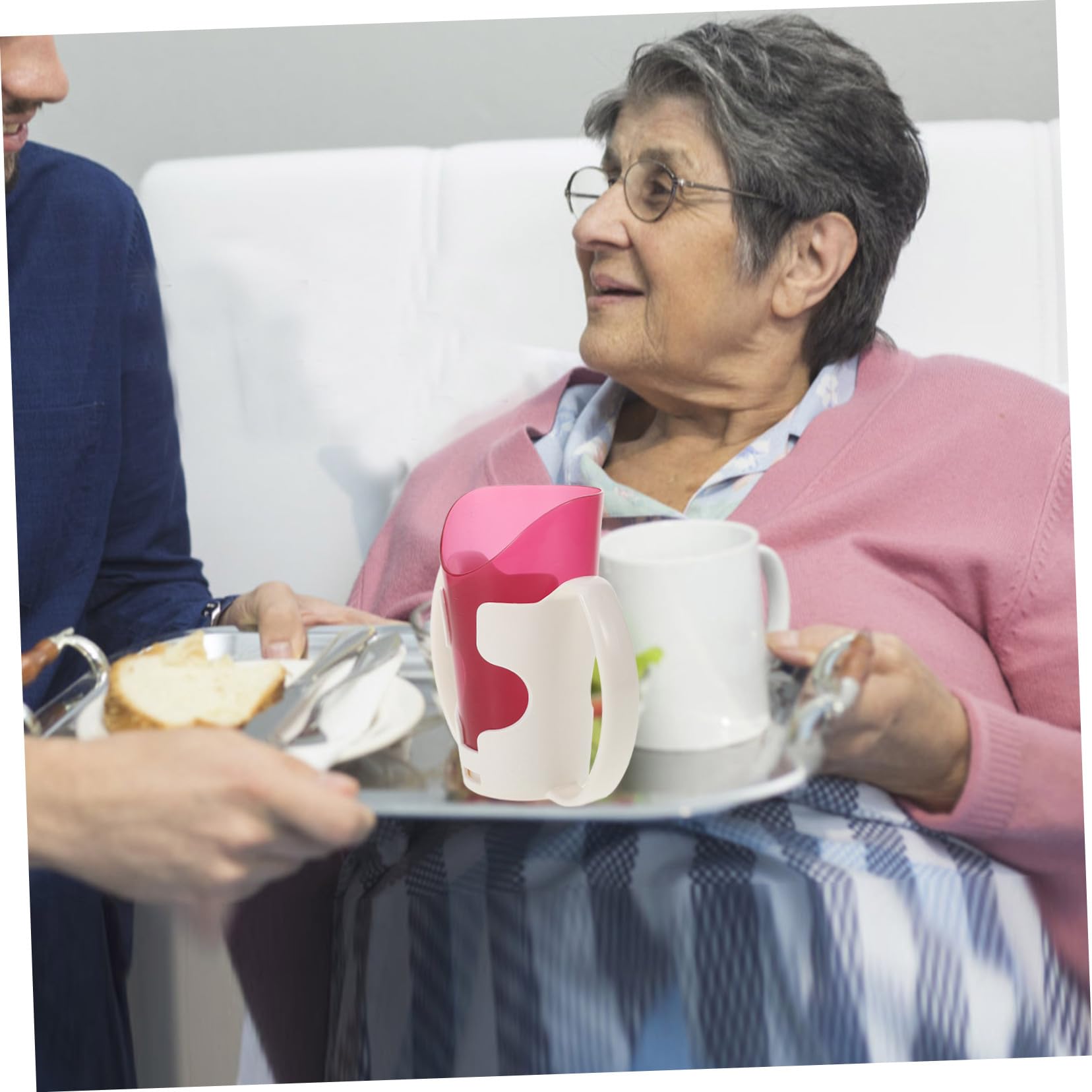 PRETYZOOM 5piezas Vaso Irrompible para Pacientes Discapacitados Taza De Alimentación para Ancianos Diseño para La Hidratación Mayores Movilidad Reducida