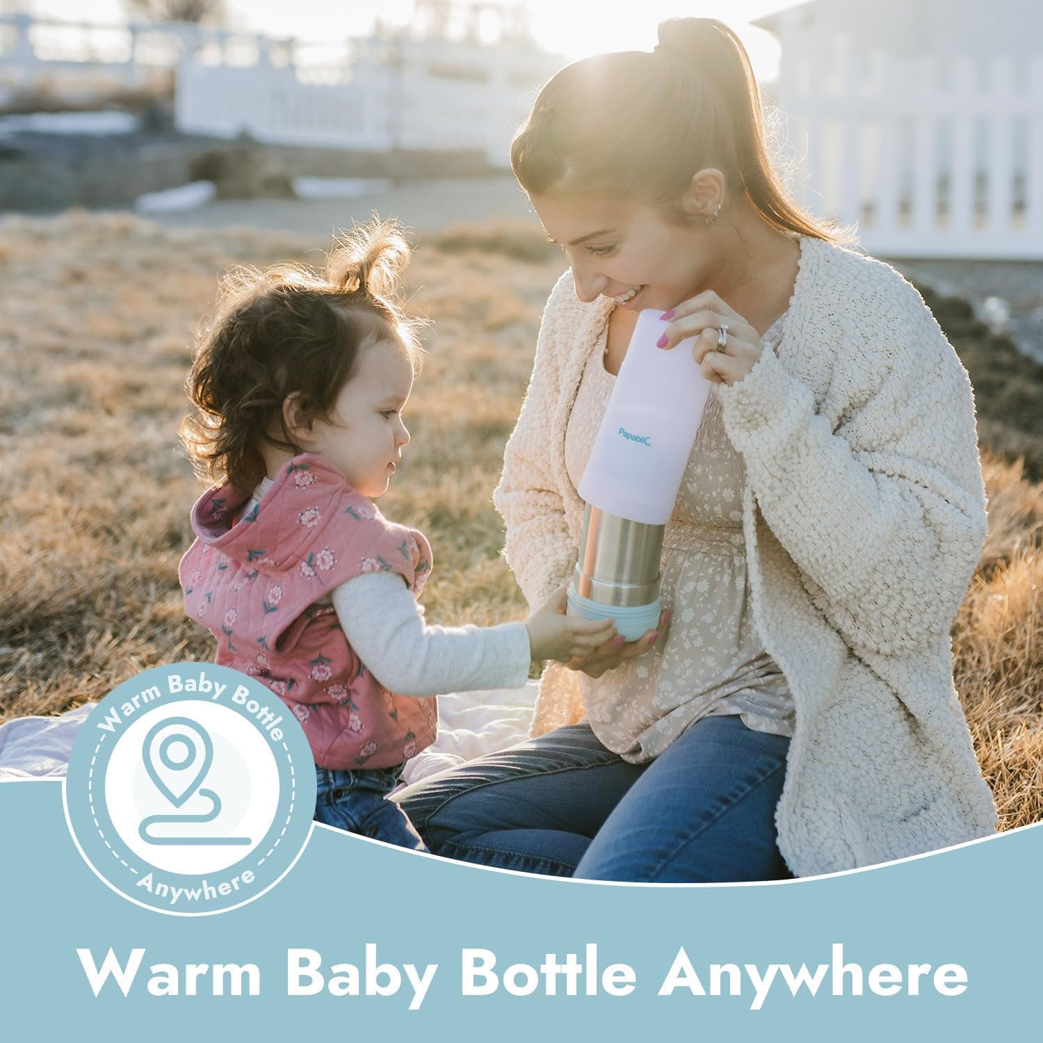 Papablic - Mini calentador de botellas portátil para bebé