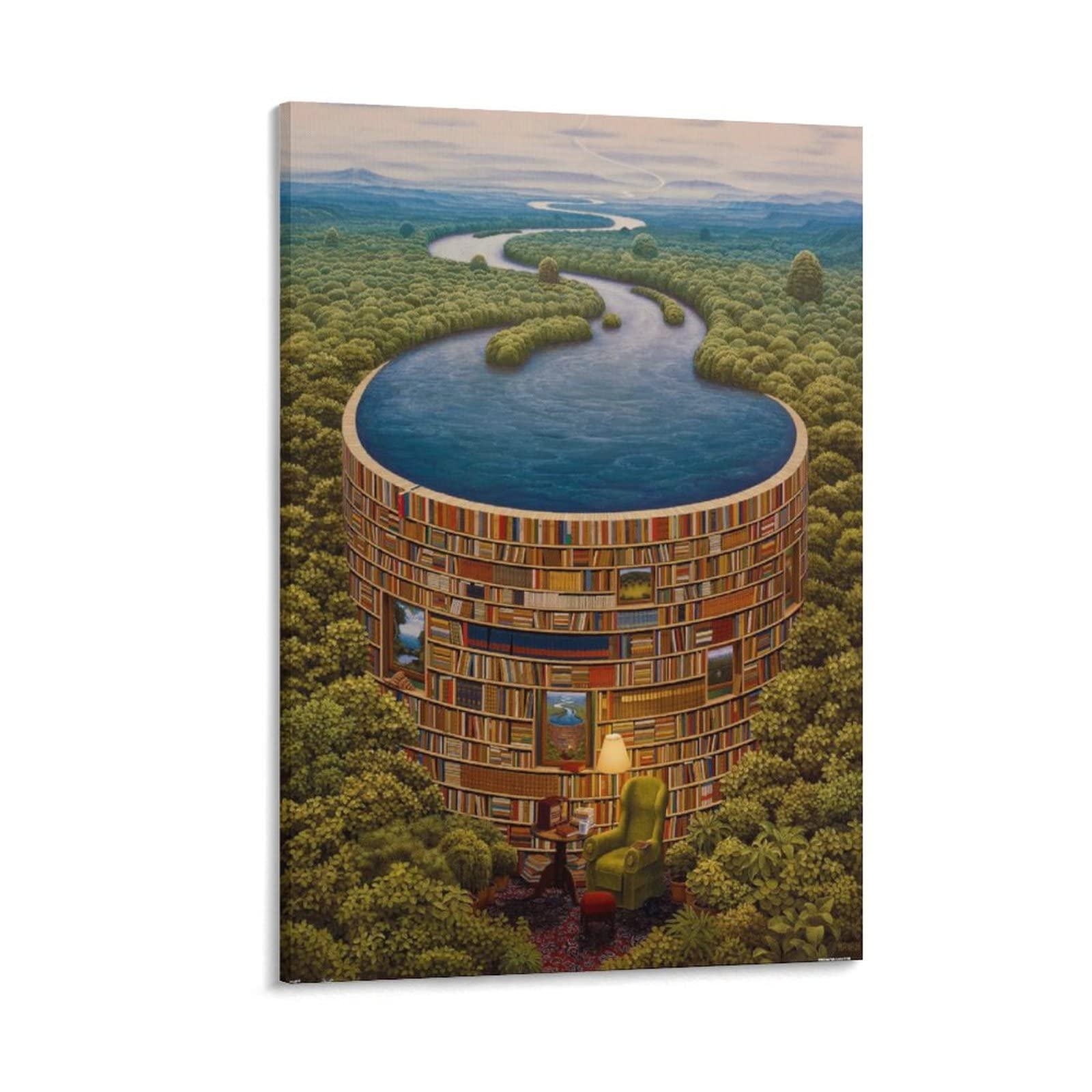 Painting The Jacek Yerka Poster Canvas Wall Art Poster Decorative Bedroom Modern Home Print Picture Artworks Posters 08x12inch(20x30cm)
