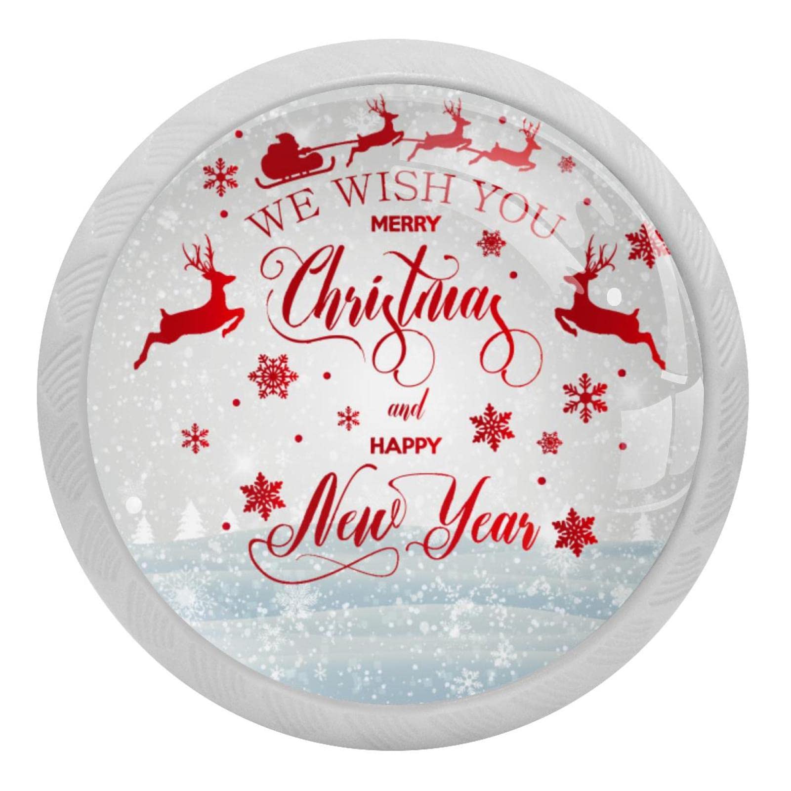 Poignées rondes fluorescentes 35mm bouton meuble placard cuisine tiroir commode Noël