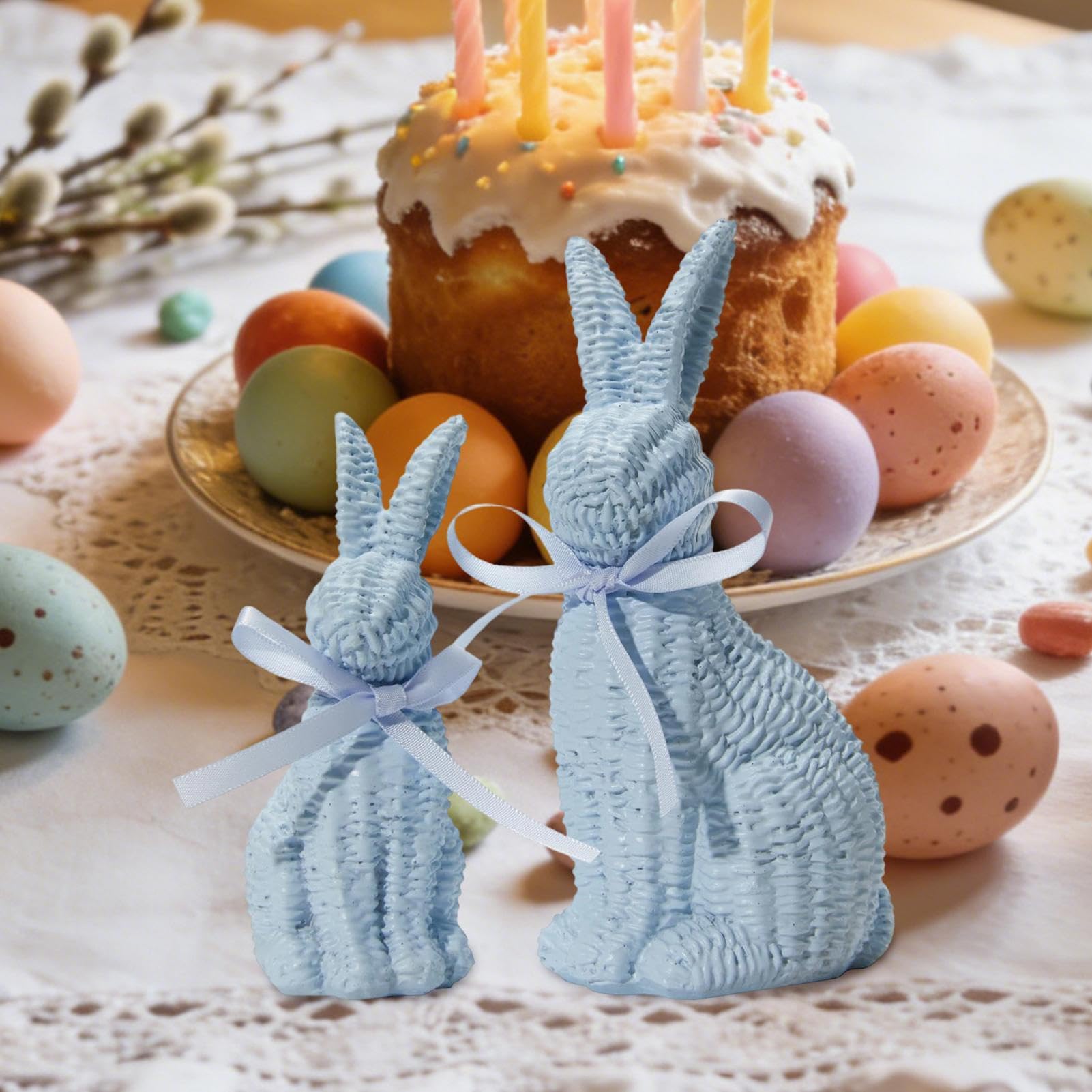 Osterhasen-Dekoration, einfach zu präsentieren, 1 Set, Hasenornamente