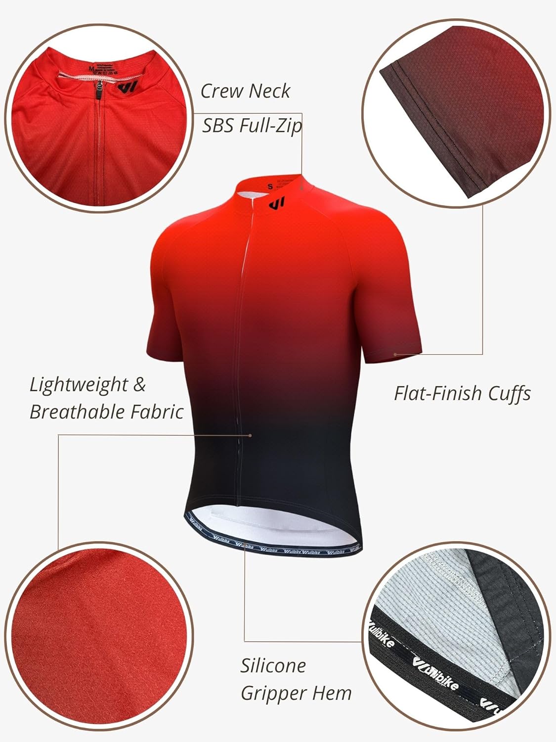 Lo.gas Cycling Jersey Men Short/Long Sleeve Bike Biking Shirts Full Zip with Pockets Road Bicycle Clothes
