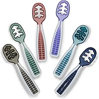 Vista 9 de NumNum Juego de cucharas para bebé, utensilios esenciales Pre-Spoon GOOtensils para 6+ meses, cucharas de autoalimentación de primera etapa