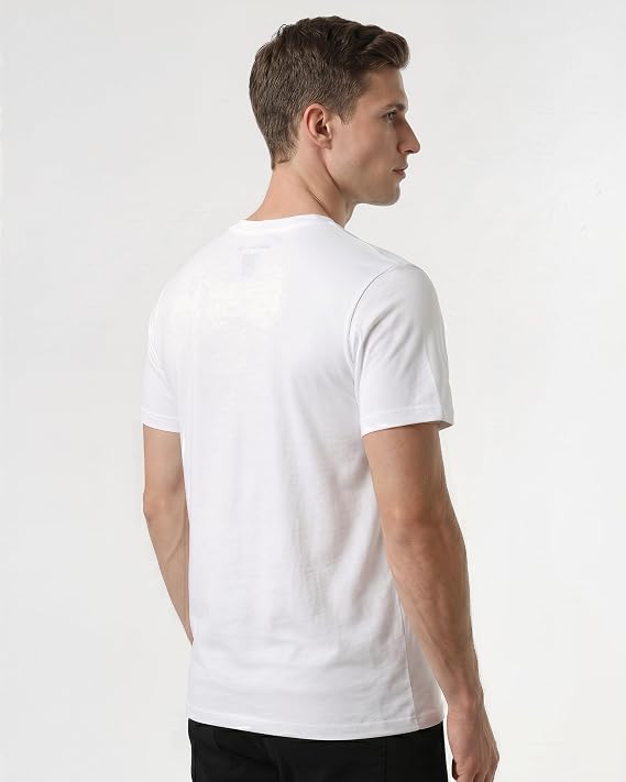 5 Pack Breathable Cotton Blend Men's T-Shirts Crewneck Undershirts Tees