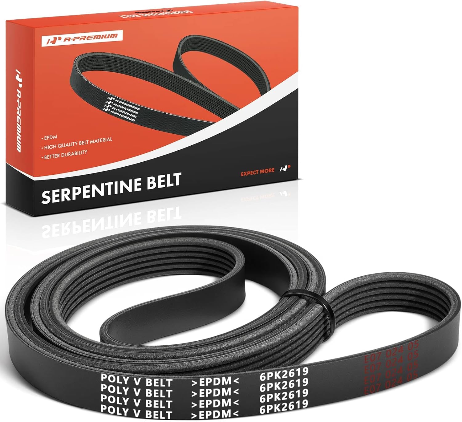 A-Premium 103.1 In Engine Serpentine Belt Compatible with Ford, Chevy, Lincoln, Saab, Buick & Oldsmobile Cars - F-150 F150, Windstar, Malibu, Navigator, 9-5, 900, Electra, Century, Delta,Toronado