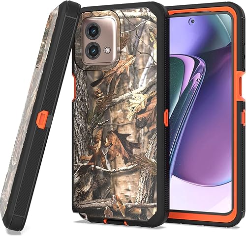 CoverON Funda resistente diseñada para Motorola Moto G Stylus 5G (2023), resistente construcción militar de grado A agarre grabado, funda protectora