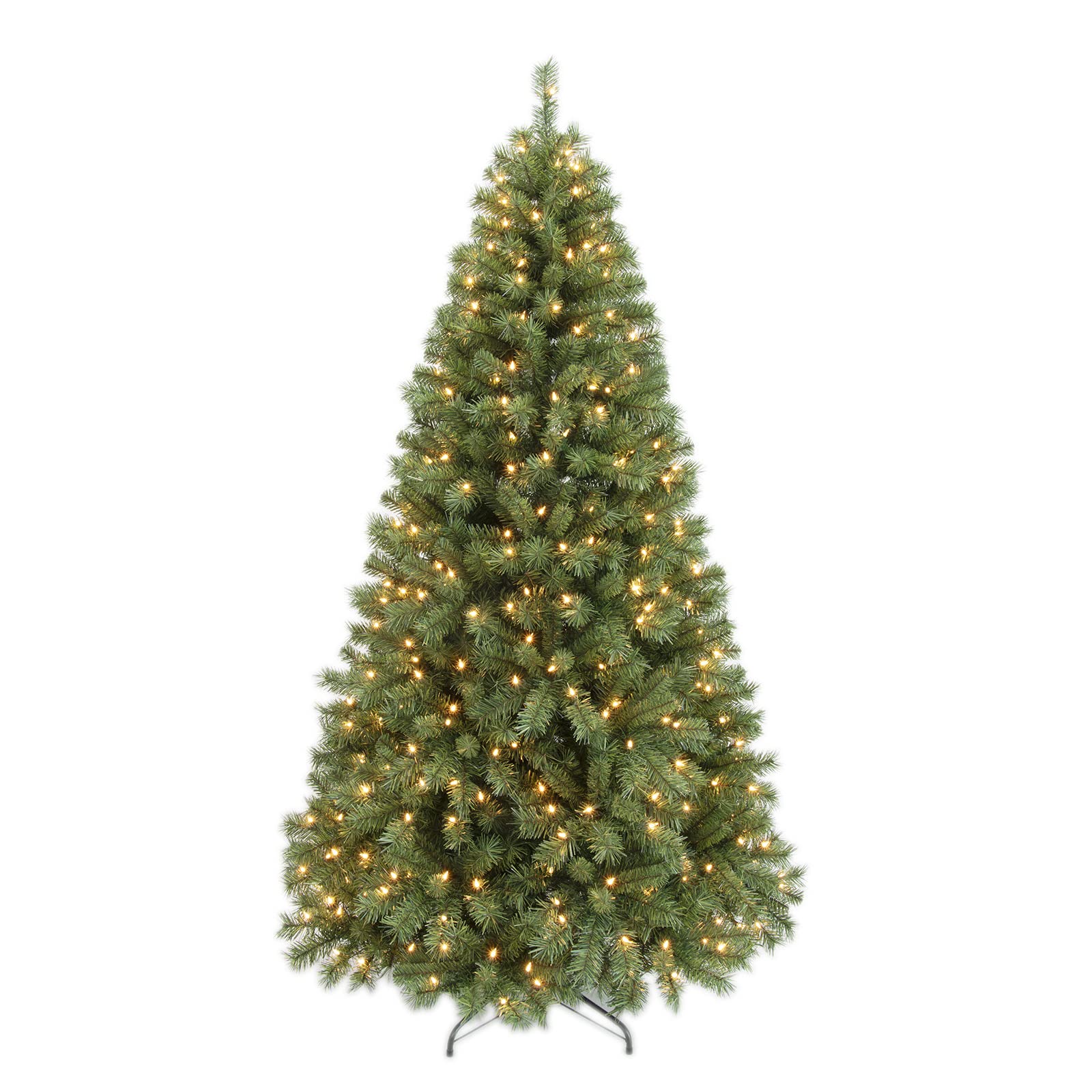PINEFIELDS Prelit Christmas Tree 7FT, Artificial Christmas Tree with