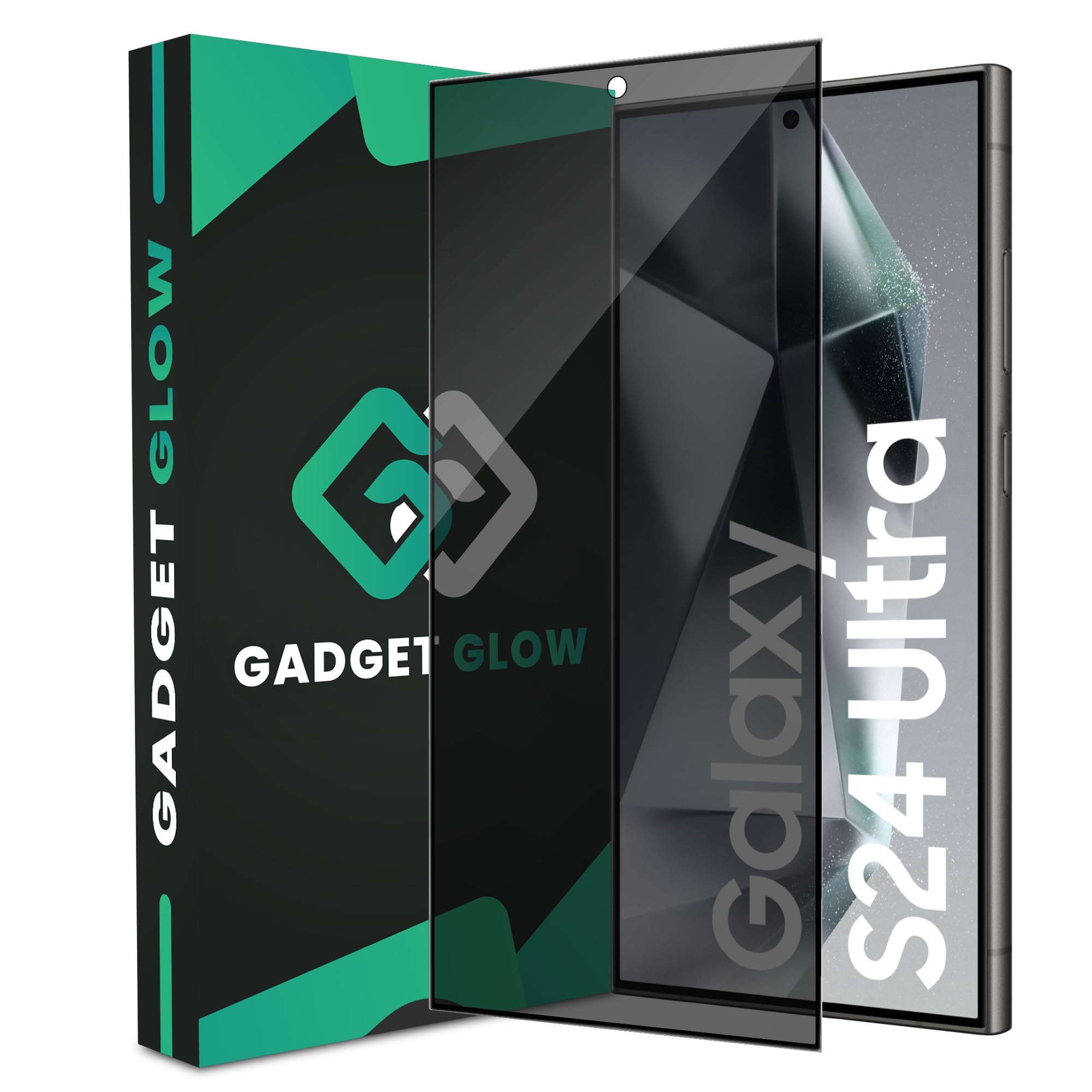 Gadget Glow Edge to Edge Privacy Tempered Glass for Samsung galaxy S24 Ultra 5G Full Screen Coverage with Easy Installation Kit | Black (B0D1XJ7FXT) Amazon Price History, Amazon Price Tracker
