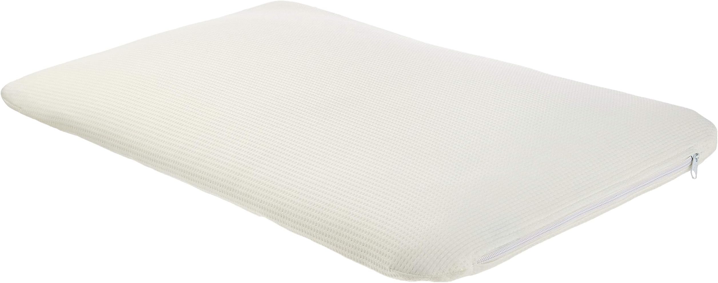 - Amazon Brand - Solimo Ultra-Thin Memory Foam Pillow with Pillow Cover, 60 x 40 x 5.5 cm, White, 1 Piece
