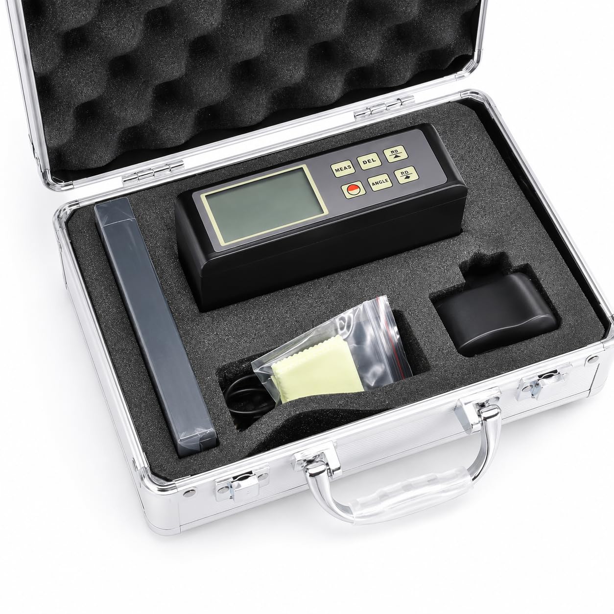Medidor digital de brillo para inspección de superficies, medición de 20 y 60 grados, 0,1 a 200 GU para pintura, suelo, papel, metal, aplicaciones de carrocería de automóviles