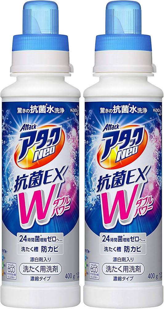 花王 ウルトラアタックneo 本体 400g 11本 アタック Neo（ネオ）抗菌EX Wパワー 本体 400g | 花王公式通販