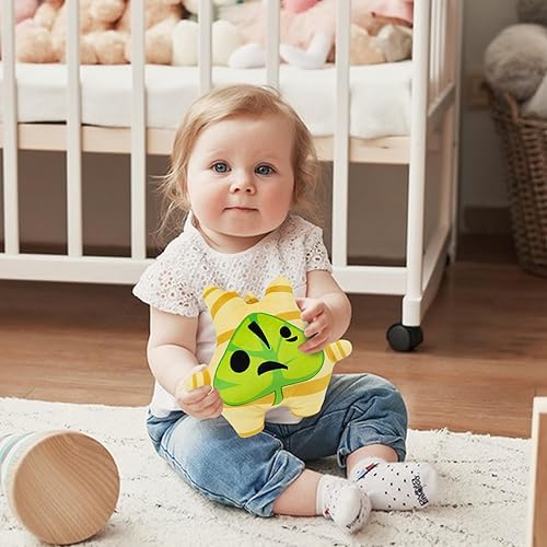 Miniatura 5 de Korok - Almohada de felpa, 11.3 pulgadas, relleno de anime Koroks abrazable, juguete de felpa suave, cojín de espalda suave, lindo juguete, gran