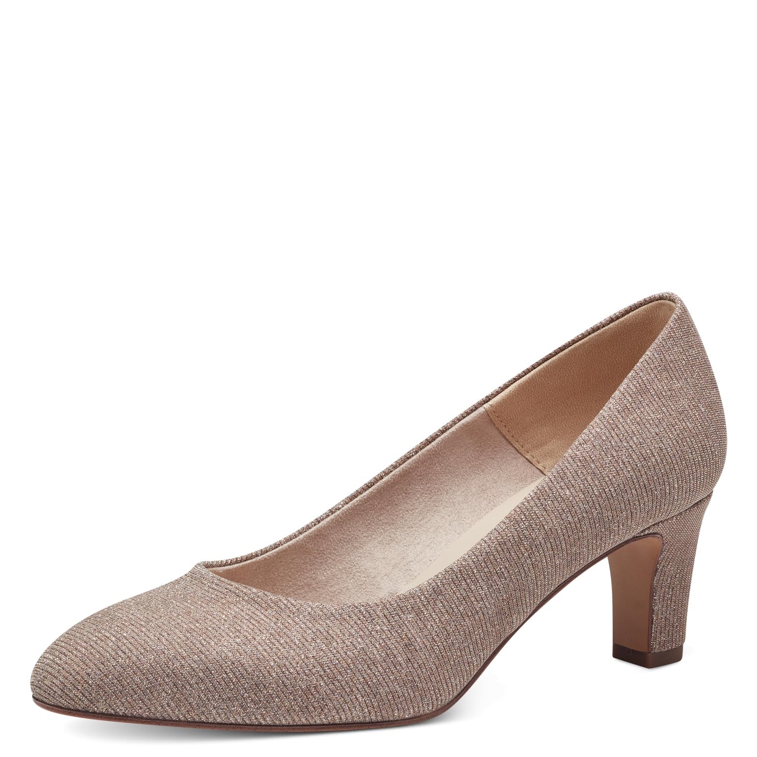 Tamaris Women's Classic Pumps, Women's Heel Shoes, Touchit Footbed, Rose Glam, 6 UK