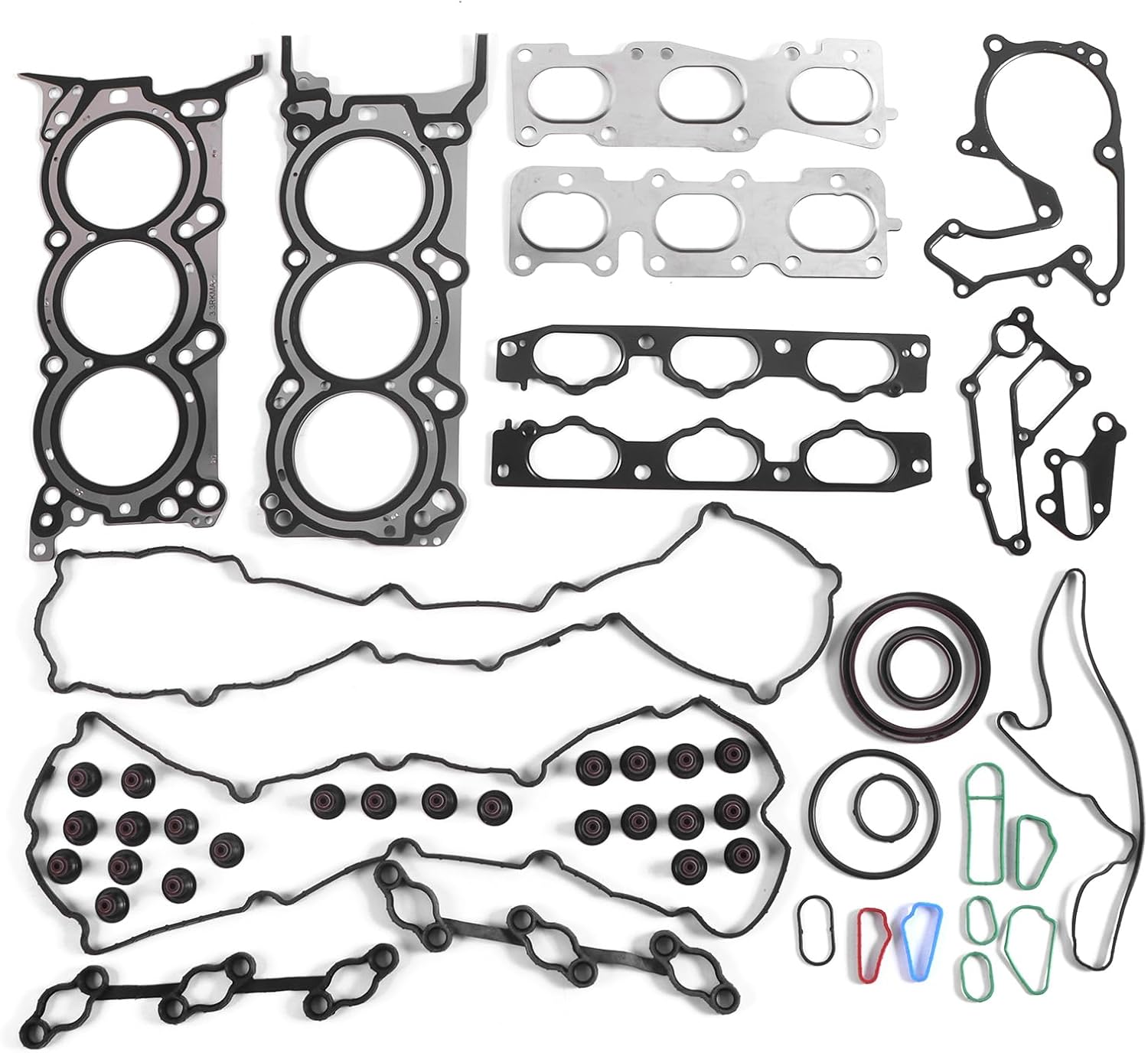 G6DH 3.3L Engine Cylinder Head Gaskets Kit Fits for Hyundai Azera/Santa Fe/Veracruz, Kia Cadenza/Sedona/Sorento 2010-2019 3.3/3.5L V6 OE 22110-3CGB1 223213CGA0 23113L100 23510-3L100