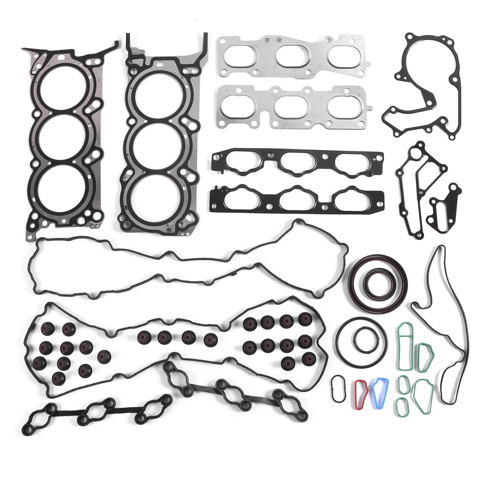 INGKAN G6DH 3.3L Engine Cylinder Head Gaskets Kit Fits for Hyundai Azera/Santa Fe/Veracruz, Kia Cadenza/Sedona/Sorento 2010-2019 3.3/3.5L V6 OE 22110-