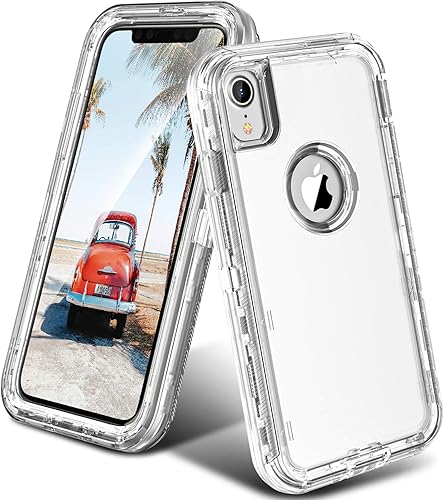 Vista 8 de ORIbox - Funda compatible con iPhone XR, resistente a los golpes, anticaídas, transparente