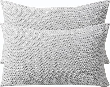 Decorative Cushion Covers Set of 2,Corduroy Throw Pillow Covers Soft Boho Pillow Covers Modern Pillowcases Farmhouse Home Decor for Sofa Living Room Couch BedLight Gray,50x70 cm Set of 2