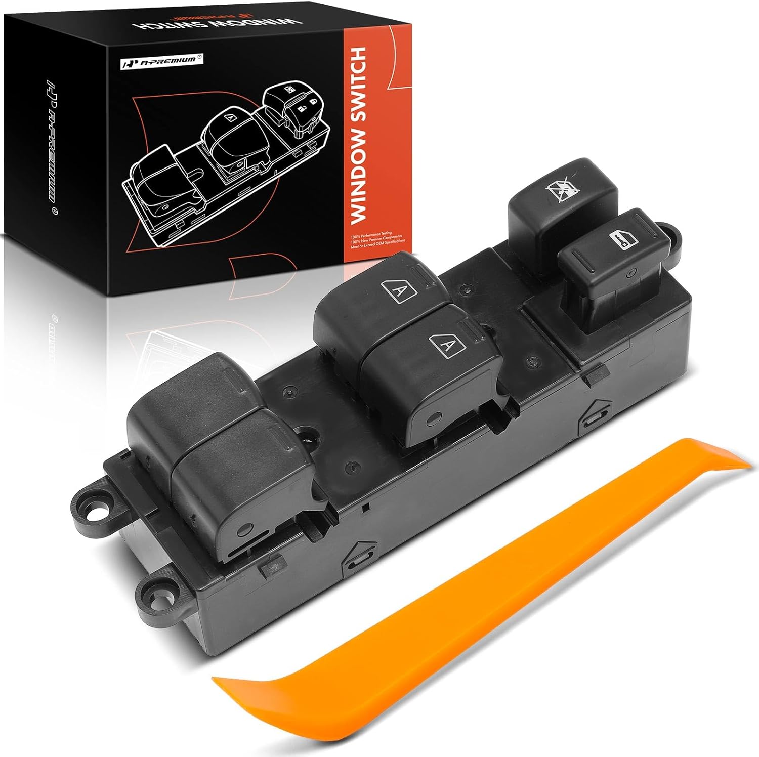 A-Premium Master Power Window Switch Compatible with Nissan Murano 2005-2006, Front Left Driver Side