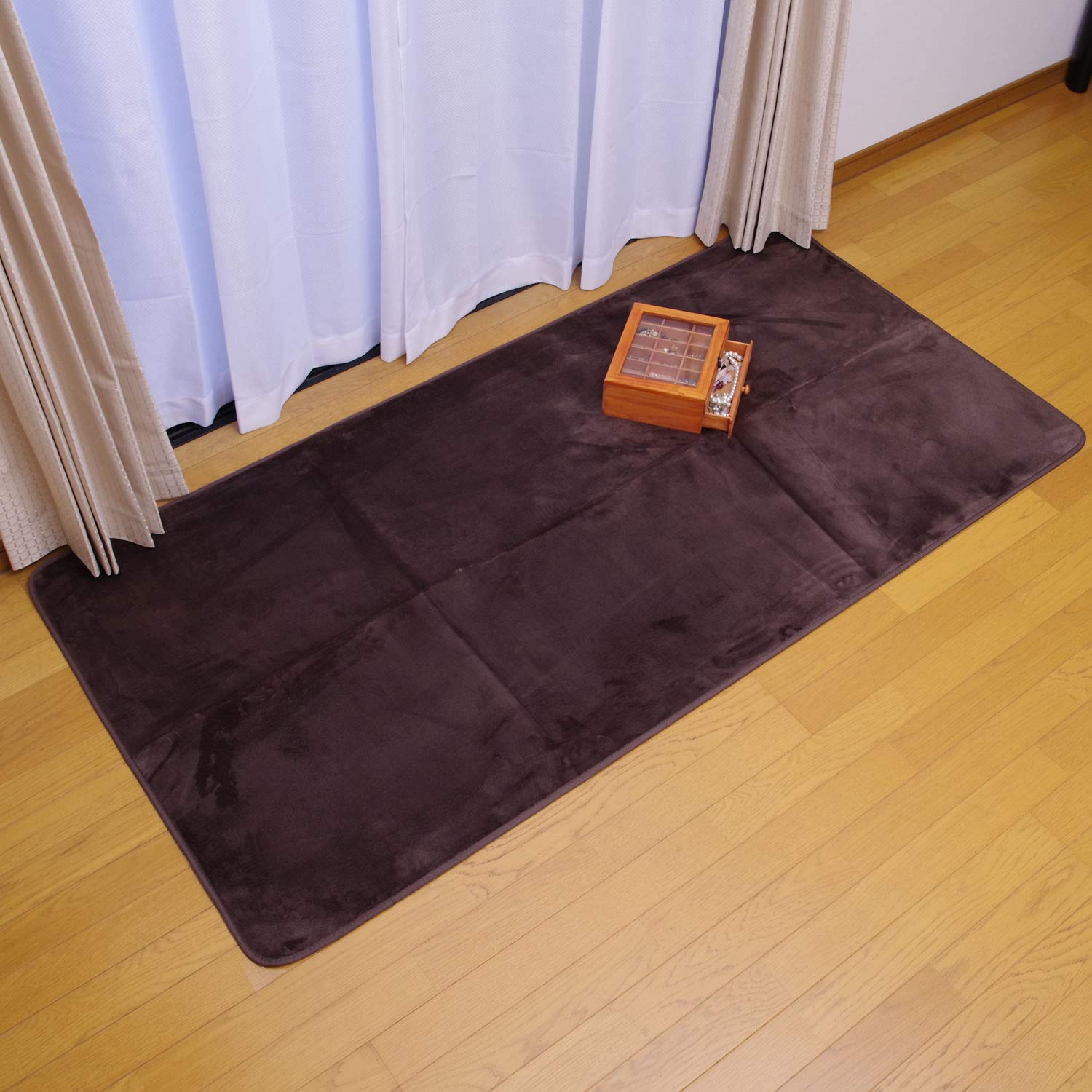 【新品・未開封・保証付】広電 電気カーペット1畳 ブラウン（フローリング調） ライフジョイ（LIFEJOY） 【公式】ライフジョイ ホットカーペット 2畳