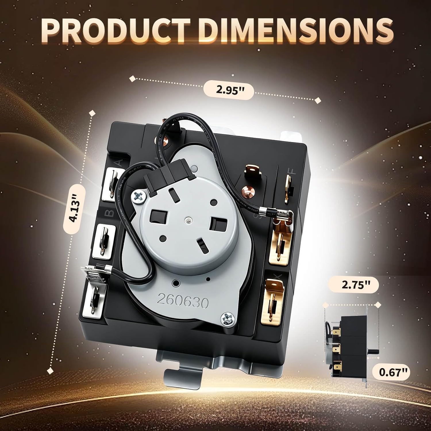 WE04X24550 Dryer Timer Compatible with GE Dryer GTD42EASJ2WW GTD48EASW0WB