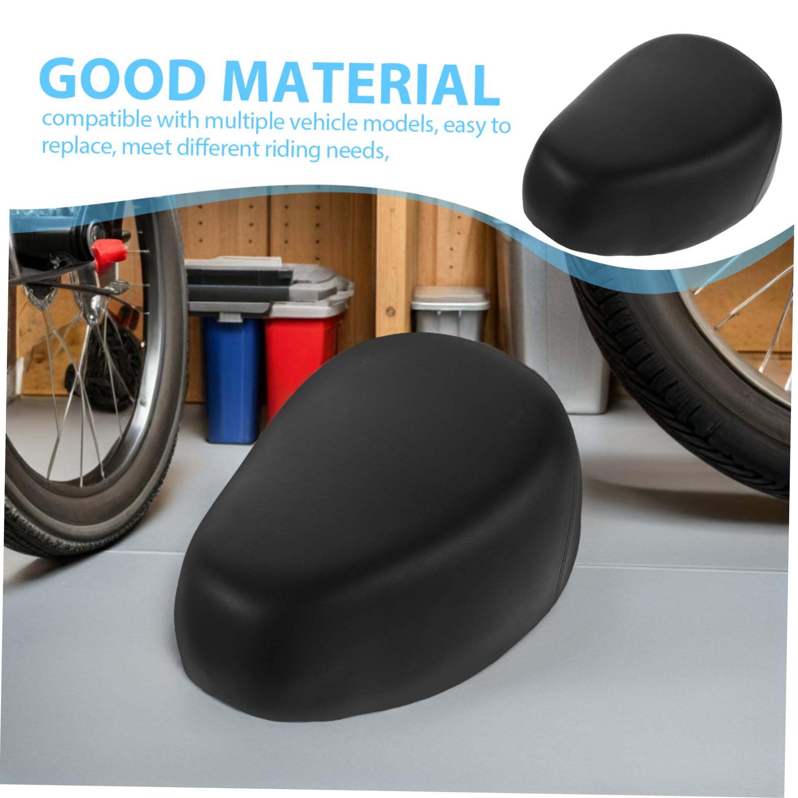 UPKOCH Selle De Vélo Confortable Rembourrée Conception Ergonomique pour Absorption des Chocs Compatible avec Vélos De Route Et Électriques pour Déplacements Quotidiens Et Aventures