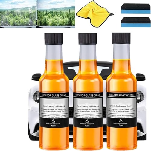 Miniatura 10 de Limpiador de película de aceite de vidrio para automóvil, removedor de película de aceite de vidrio, limpiador de película de aceite de vidrio para